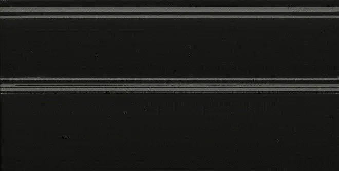 Керамическая плитка Плинтус Даниэли чёрный обрезной 30x15 FMA010R