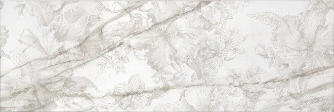 Керамическая плитка Прадо цветы обрезной 40x120