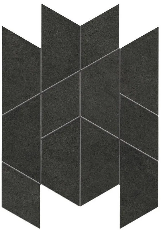 Prism Graphite Mosaico Maze Silk — Atlas Concorde — 31×35.7 см