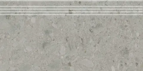 Ступень Чеппо ди Гре серый матовый обрезной 30x60