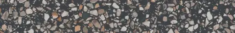 Плинтус Бричиола чёрный матовый обрезной 60x9,5