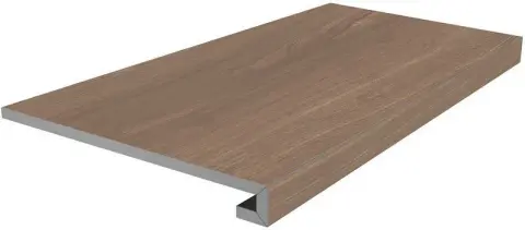 Ступень клееная Альберони коричневый матовый обрезной 33x60