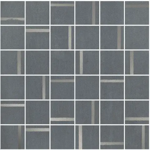 Гварди 2 мозаичный синий матовый обрезной 30x30