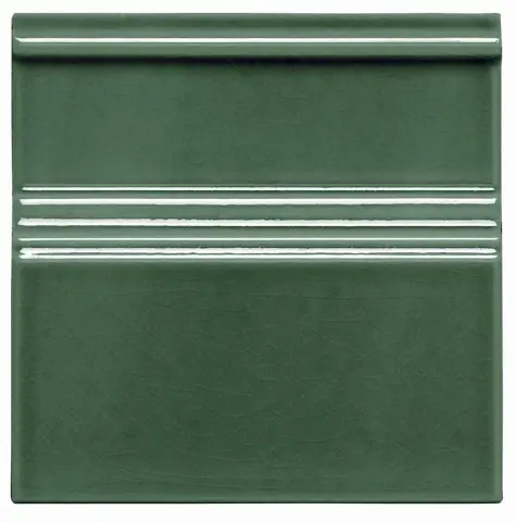 Керамическая плитка Rodapie Clasico C/C Verde Oscuro 15 X 15