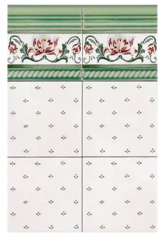 Керамическая плитка Decorado Mimosa Pb Rosa C/C B 15 X 15