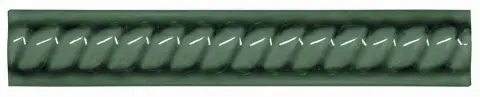 Керамическая плитка Trenza Pb C/C Verde Oscuro 2.5 X 15