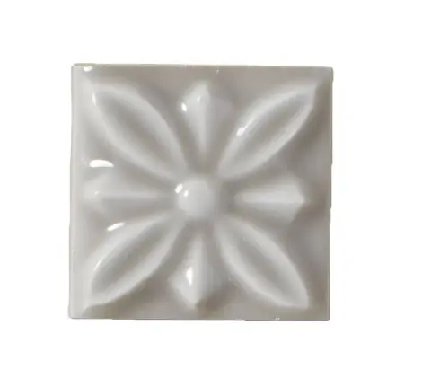 Керамическая плитка Taco Relieve Flor Nº 1 Graystone 3 X 3