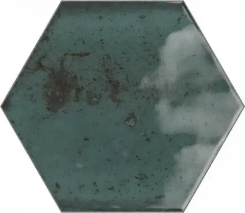 Керамическая Керамическая плитка Hope Hex Blue Glossy 15X17,3