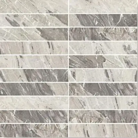 Керамогранит I Marmi Marble Gray Mosaico Glossy 3x15 30x30