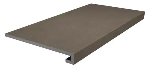 Ступень клееная Про Чементо коричневый тёмный матовый 33x60