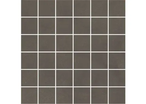 Про Чементо мозаичный коричневый тёмный матовый 30x30 керам.декор (гранит)
