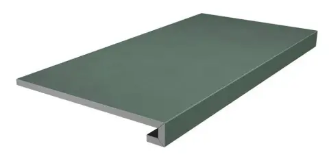 Ступень клееная Про Чементо зелёный матовый 33x60