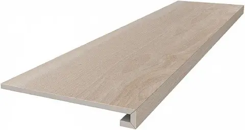 Керамогранит Ступень клееная Про Вуд беж светлый 33x119.5