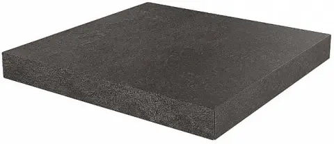 Керамогранит Ступень угловая клееная Про Стоун черный 33x33