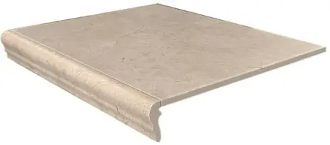 Керамогранит Ступень фронтальная Фаральони беж 40.2x34