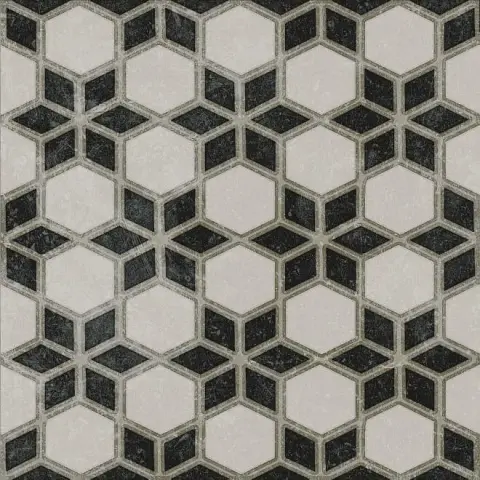 Керамогранит Фреджио 4 черно-белый 20x20