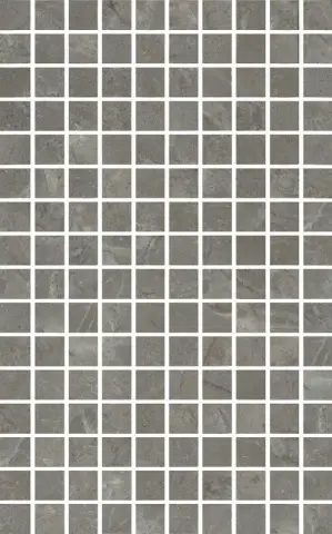 Кантата мозаичный серый глянцевый 25x40