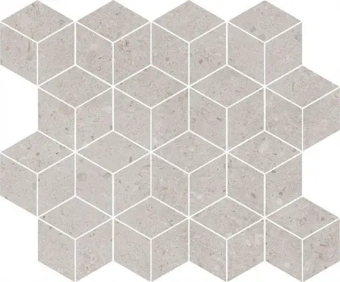Риккарди мозаичный серый светлый матовый 45x37,5