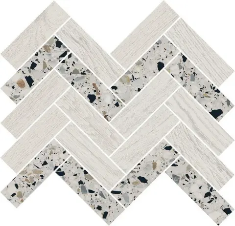 Монтиони мозаичный белый 34x35,5