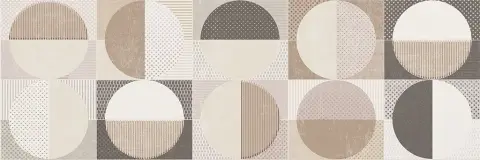 Керамическая плитка Dec Circles Warm Brillo 25x75