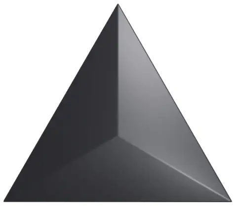 Керамическая плитка Traingle Level Black Matt 15x17