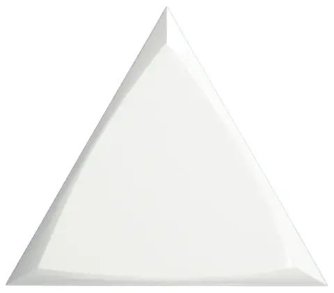 Керамическая плитка Traingle Channel White Glossy 15x17