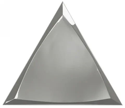 Керамическая плитка Traingle Channel Silver Glossy 15x17