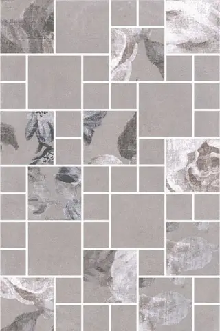 Керамическая плитка Александрия серый мозаичный 20x30