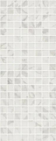 Керамическая плитка Алькала белый мозаичный 20x50 MM7203