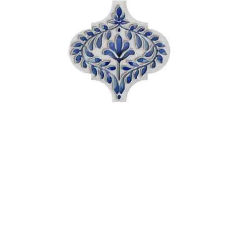 Керамическая плитка Арабески Майолика 1, 6,5х6,5