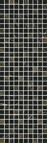 Керамическая плитка Астория черный мозаичный 25x75 MM12111