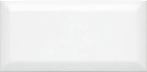 Керамическая плитка Бланше белый грань 20x9.9 19040