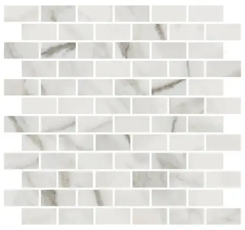 Керамическая плитка Буонарроти белый мозаичный 32x30 MM13105