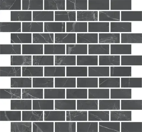 Керамическая плитка Буонарроти серый темный мозаичный 32x30 MM13106