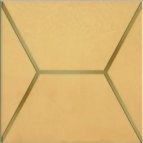 Керамическая плитка Витраж желтый 15x15