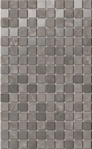 Керамическая плитка Гран Пале серый мозаичный 25x40 MM6361