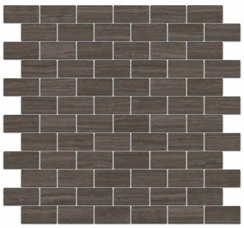 Керамическая плитка Грасси коричневый мозаичный 32x30 MM13040