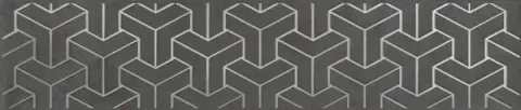 Керамическая плитка Ломбардиа антрацит 25x5.4