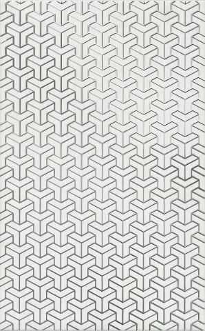 Керамическая плитка Ломбардиа белый 25x40