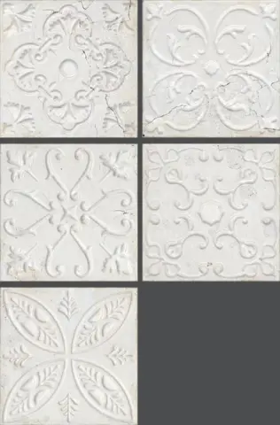 Aged White Ornato 20x20