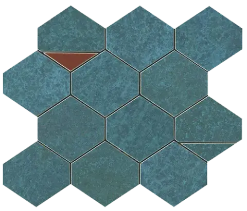 Blaze Verdigris Mosaico Nest (9Bnv) 29.4x25.8