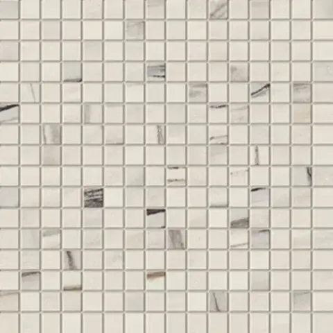 Marvel Bianco Fantastico Mosaico Lappato 30x30