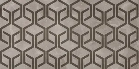 Marvel Grey Fleury Hexagon 40x80