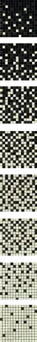 Digit Travertino Bianco Mosaico Sfumato, 30,5x244