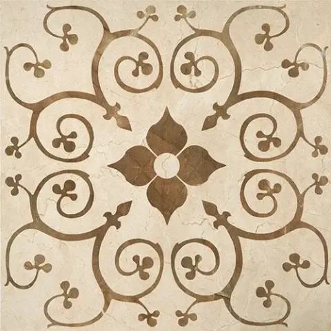 Шарм Крим Вставка Букей Лап. 60x60