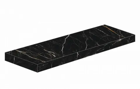 Allure Imperial Black Scalino Angolare Sx 33x120