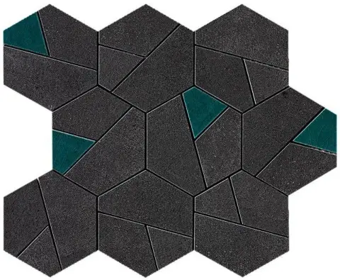 Boost Tarmac Mosaico Hex Jade