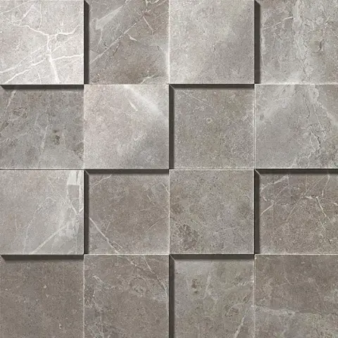 Marvel Grey Fleury Mosaico 3D