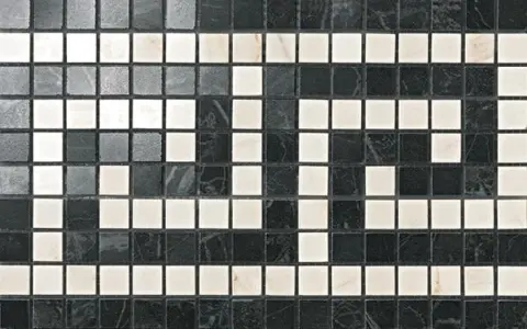 Marvel Noir/Cremo Greca Mosaico