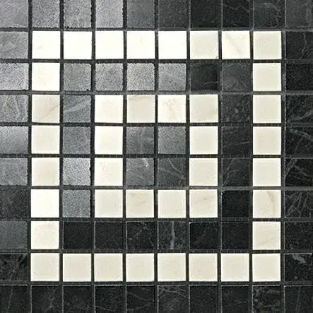 Marvel Noir/Cremo Angolo Mosaico